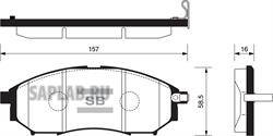 Купить запчасть SANGSIN - SP1249 Колодки тормозные NISSAN MURANO/PATHFINDER/QASHQAI/RENAULT KOLEOS передние SP1249