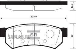 Купить запчасть SANGSIN - SP1257 Колодки тормозные CHEVROLET LACETTI 07-/DAEWOO NUBIRA задние SP1257