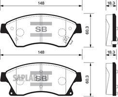 Купить запчасть SANGSIN - SP1362 Колодки тормозные CHEVROLET CRUZE/OPEL ASTRA J 15 10- передние SP1362