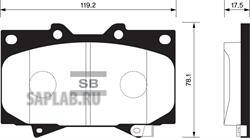 Купить запчасть SANGSIN - SP1379 Колодки тормозные TOYOTA LAND CRUISER 4.2D 9098/4.2D/4.7 98 передние SP1379