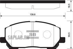 Купить запчасть SANGSIN - SP1384 Колодки передние LEXUS RX300 00-03 SP1384