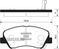 Купить запчасть SANGSIN - SP1399 Колодки тормозные HYUNDAI SOLARIS 10-/KIA RIO 11- пер. SP1399
