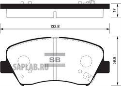Купить запчасть SANGSIN - SP1400 Колодки тормозные HYUNDAI i30/ELANTRA 11-/CEED 12- передние SP1400