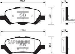 Купить запчасть SANGSIN - SP1459 Колодки тормозные дисковые Toyota Venza 09 SP1459