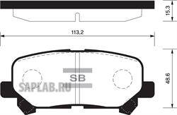 Купить запчасть SANGSIN - SP1461 Колодки тормозные HONDA PILOT 08-/ACURA MDX 06- задние SP1461