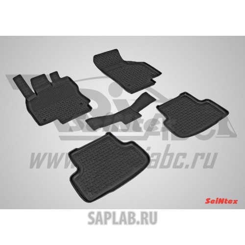 Купить запчасть SEINTEX - SEINTEX84907 Коврики салона резиновые с бортиком для SKODA OCTAVIA A7 (2013-) (задние коврики с перемычкой)