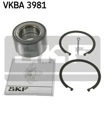 Купить запчасть SKF - VKBA3981 Подшипник ступицы колеса (комплект) перед NISSAN ALMERA TINO/ MAXIMA QX/ PRIMERA/ X-TRAIL 00-