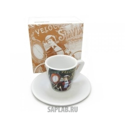 Купить запчасть SKODA - 000069601AR Чашка с блюдцем для эспрессо Skoda Espresso Cup, Bike Slavia, артикул 000069601AR