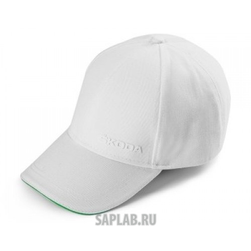 Купить запчасть SKODA - 000084300AL Бейсболка Skoda Baseball Cap Logo, White/Green