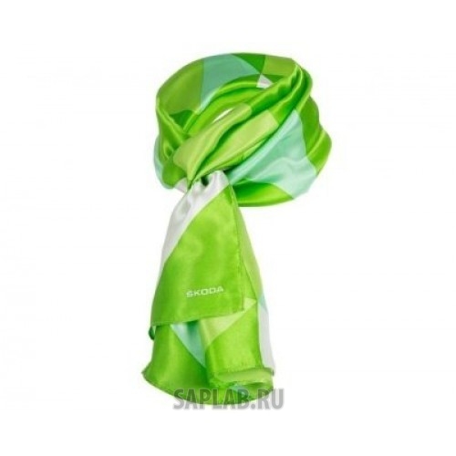 Купить запчасть SKODA - 000084330K Женский шелковый платок Skoda Womans Scarf, Green 2917