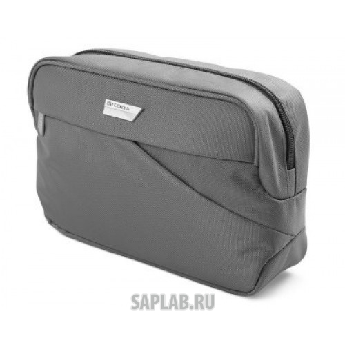 Купить запчасть SKODA - 000087317L8XP Дорожная косметичка Skoda Travel Cosmetic Bag, Grey, артикул 000087317L8XP