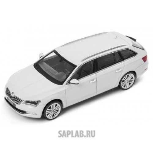 Купить запчасть SKODA - 3V9099300S9R Модель автомобиля Skoda Superb Combi III, Scale 1:43, Moon White