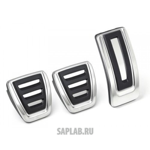 Купить запчасть SKODA - 5E1064200 Накладки на педали для авто с мех. КПП Skoda Stainless-steel Foot Pedal Covers, артикул 5E1064200