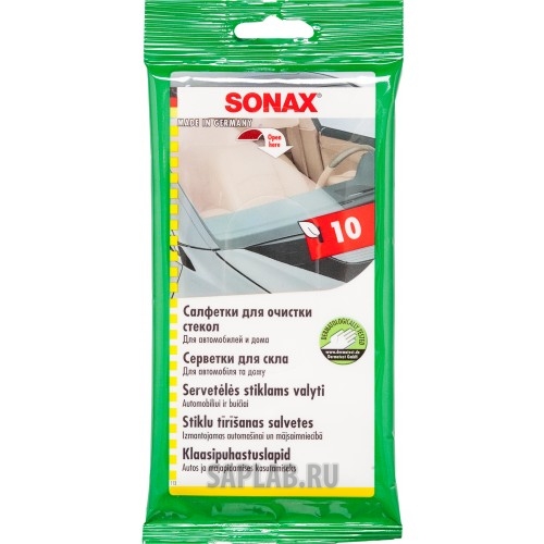 Купить запчасть SONAX - 415000 SONAX Салфетки для очистки стекол 1уп.х10шт