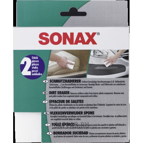 Купить запчасть SONAX - 416000 SONAX Губка для очистки пластика
