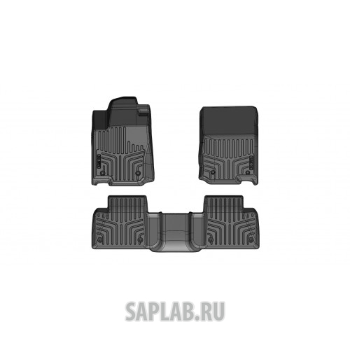 Купить запчасть SRTK - 3DMBM11G08004 Коврики резиновые в салон 3D LUX для Mercedes-Benz M (2011-2015)