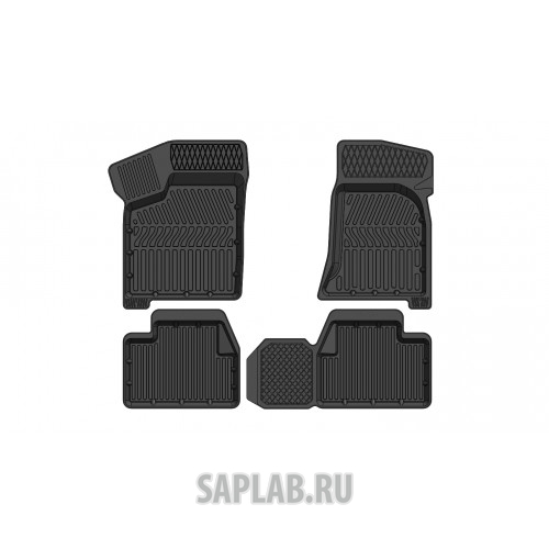 Купить запчасть SRTK - LD1001001 Коврики резиновые в салон 3D STANDART для Lada 2110-11,12 (1995-2007)