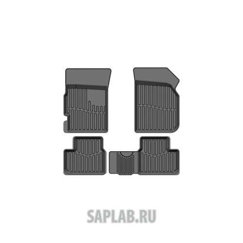 Купить запчасть SRTK - PRCHSPAR10G02X11 Коврики резиновые в салон 3D PREMIUM для Chevrolet Spark (2010-2015)