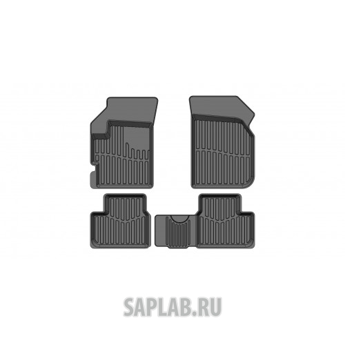 Купить запчасть SRTK - PRRVMAT15G02X11 Коврики резиновые в салон 3D PREMIUM для Ravon Matiz (2015-)