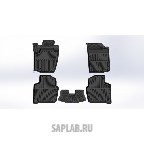 Купить запчасть SRTK - PRSKRAP12G02061 Коврики резиновые в салон 3D PREMIUM для Skoda Rapid (2012-)