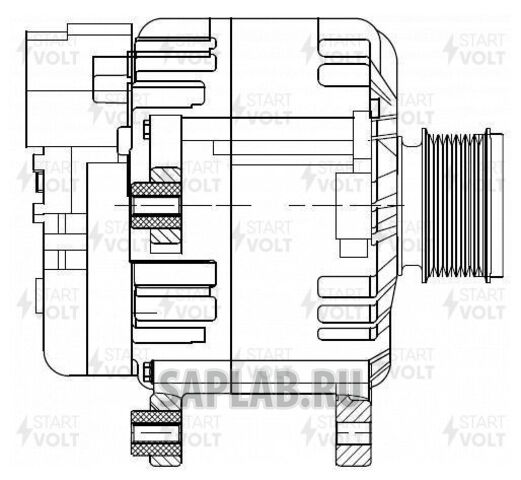 Купить запчасть STARTVOLT - LG1823 Генератор VAG Octavia III (13-)/Fabia III (14-)/Rapid (15-) 1.6i 140A (LG 1823)