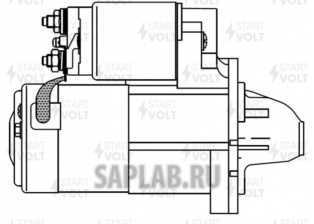 Купить запчасть STARTVOLT - LST0304 Стартер Dodge Neon (99-) 2.0i/Chrysler PT Cruiser (00-) 2.4i (LSt 0304)