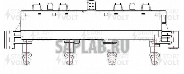 Купить запчасть STARTVOLT - SC2018 Катушка зажигания для ам Peugeot,Citroen 206 (98-),307 (01-) 1.4i KFW,KFV (SC 2018)