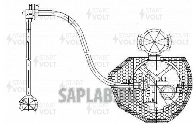Купить запчасть STARTVOLT - SFF1902 Фильтр эл. бензонасоса для ам Toyota (D9мм) (SFF 1902)