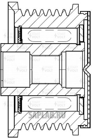 Купить запчасть STARTVOLT - SGP0806 Шкив с обгонной муфтой генер. для а м Hyundai H-1 (06-)  Kia Sorento (06-) 2.5CRDi (SGP 0806)