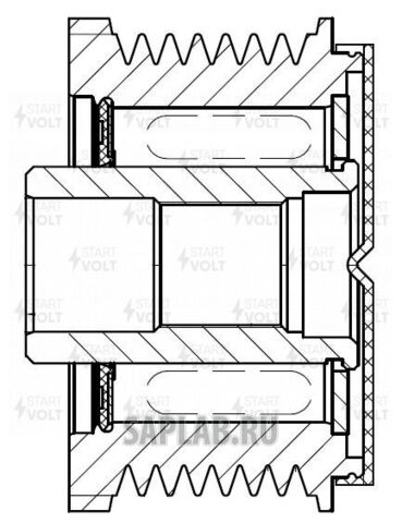 Купить запчасть STARTVOLT - SGP0807 Шкив с обгонной муфтой генер. для а м Hyundai ix55 (08-) Kia Mohave (07-) 3.0CRDi (SGP 0807)