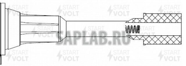 Купить запчасть STARTVOLT - STC1416 Наконечник катушки зажигания для а м Nissan Qashqai (06-) Note (06-) X-Trail (07-) 1.6i 2.0i 2.5i (STC 1416)