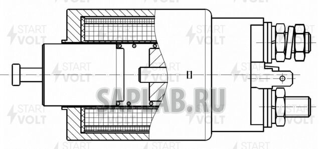 Купить запчасть STARTVOLT - VSR0320 Реле втягивающее стартера для а/м ГАЗ ГАЗель Бизнес/Next (13-) 2.8D (VSR 0320)