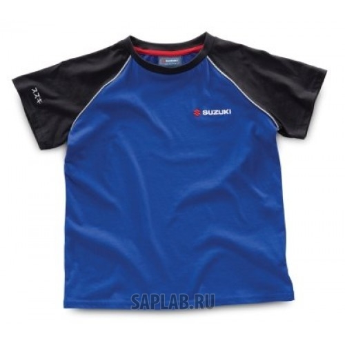 Купить запчасть SUZUKI - 990F0BLTC1XXS Детская футболка Suzuki Kids’ Team T-Shirt Blue black, артикул 990F0BLTC1XXS