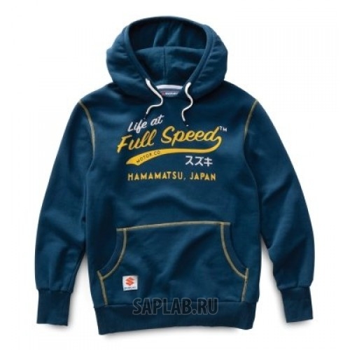 Купить запчасть SUZUKI - 990F0FHM0100S Мужская толстовка Suzuki Men’s Life at Full Speed Hoodie, Navy