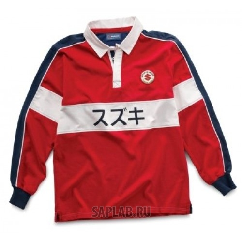 Купить запчасть SUZUKI - 990F0FRS0100S Мужская рубашка Suzuki Men’s Motor Co Rugby Shirt, Red