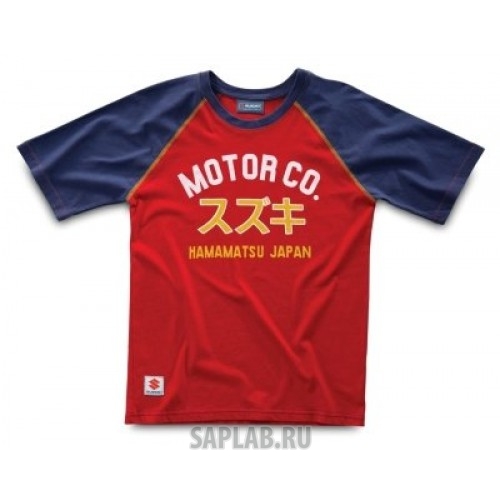 Купить запчасть SUZUKI - 990F0FTS0300S Мужская футболка Suzuki Men’s Motor Co T-Shirt, Red, артикул 990F0FTS0300S