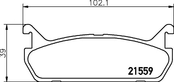 Купить запчасть TEXTAR - 2155901 Комплект тормозных колодок, зад , FORD AUSTRALIA, MAZDA, SUZUKI 2155901