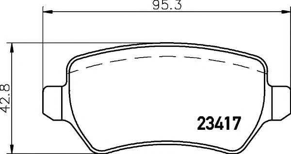 Купить запчасть Textar - 2341702 Колодки тормозные дисковые зад OPEL ZAFIRA B (A05) 1.8 (M75) 07.2005 -  <=> OPEL ASTRA H Saloon (A04) 1.6 (L69) 02.2007 - 05.2014