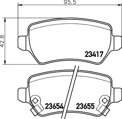 Купить запчасть Textar - 2341703 Колодки тормозные дисковые зад OPEL ASTRA H Saloon (A04) 1.6 (L69) 02.2007 - 05.2014 <=> OPEL ASTRA H (A04) 1.6 (L48) 12.2006 - 05.2014