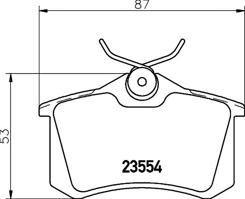 Купить запчасть Textar - 2355401 Колодки тормозные дисковые зад AUDI A6 (4B2, C5) 2.4 02.1997 - 01.2005 <=> VW GOLF III (1H1) 1.8 11.1991 - 08.1997