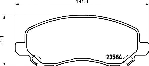 Купить запчасть Textar - 2358401 Колодки тормозные дисковые перед MITSUBISHI LANCER VII (CS_A, CT_A) 1.6 (CS3A) 09.2003 -  <=> MITSUBISHI OUTLANDER III (GG_W, GF_W, ZJ) 2.0 (GF2W) 10.2012 - 