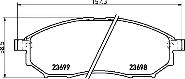 Купить запчасть Textar - 2369801 Колодки тормозные дисковые перед/зад NISSAN MURANO II (Z51) 3.5 4x4 12.2010 - 09.2014 <=> NISSAN PATHFINDER III (R51) 2.5 dCi 4WD 03.2005 - 