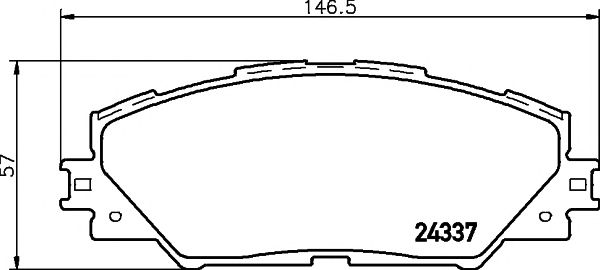 Купить запчасть Textar - 2433701 Колодки тормозные дисковые перед TOYOTA RAV 4 IV (_A4_) 2.0 (ZSA42) 12.2012 -  <=> TOYOTA RAV 4 III (_A3_) 2.0 4WD (ACA30_) 03.2006 - 