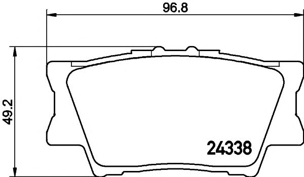 Купить запчасть Textar - 2433801 Колодки тормозные дисковые зад TOYOTA RAV 4 IV (_A4_) 2.0 (ZSA42) 12.2012 -  <=> TOYOTA CAMRY Saloon (_V5_) 2.5 (ASV50_) 09.2011 - 