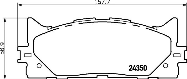 Купить запчасть Textar - 2435001 Колодки тормозные дисковые перед TOYOTA CAMRY Saloon (_V5_) 2.5 (ASV50_) 09.2011 -  <=> TOYOTA CAMRY Saloon (_V4_) 2.4 (ACV40_) 01.2006 - 09.2011