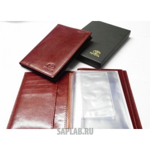 Купить запчасть TOYOTA - OT1100324T Обложка для документов и паспорта Toyota Leather Case, Red, артикул OT1100324T