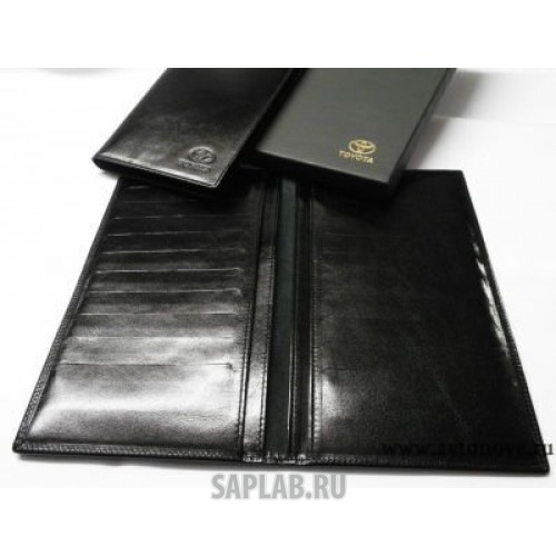 Купить запчасть TOYOTA - OT1100325T Обложка для документов и паспорта Toyota Leather Case, Black, артикул OT1100325T