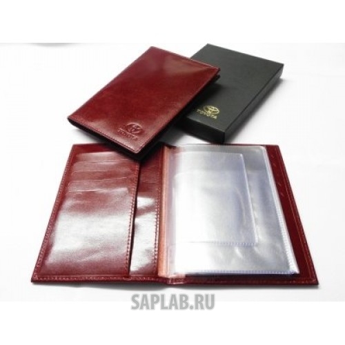 Купить запчасть TOYOTA - OT1100355T Кожаная обложка для автодокументов Toyota Leather Auto Documents Case, Red, артикул OT1100355T