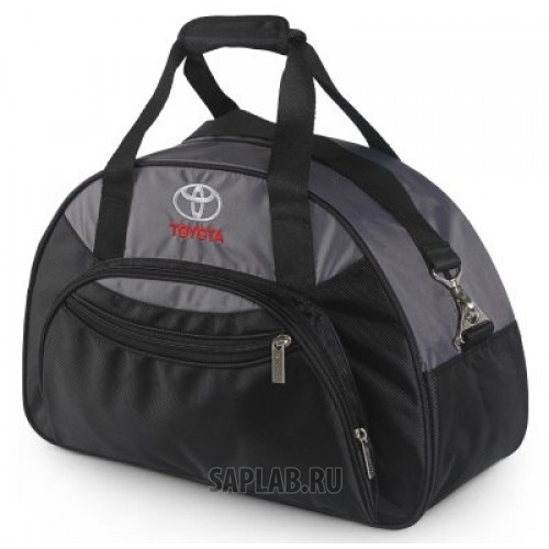 Купить запчасть TOYOTA - OTS13761SVC Спортивная сумка унисекс Toyota Unisex Sports Bag, Black/Grey, артикул OTS13761SVC