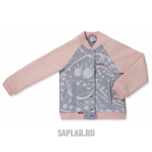 Купить запчасть TOYOTA - TMDR12G128 Детская куртка-бомбер Toyota Girls Bomber, Grey - Pink, артикул TMDR12G128